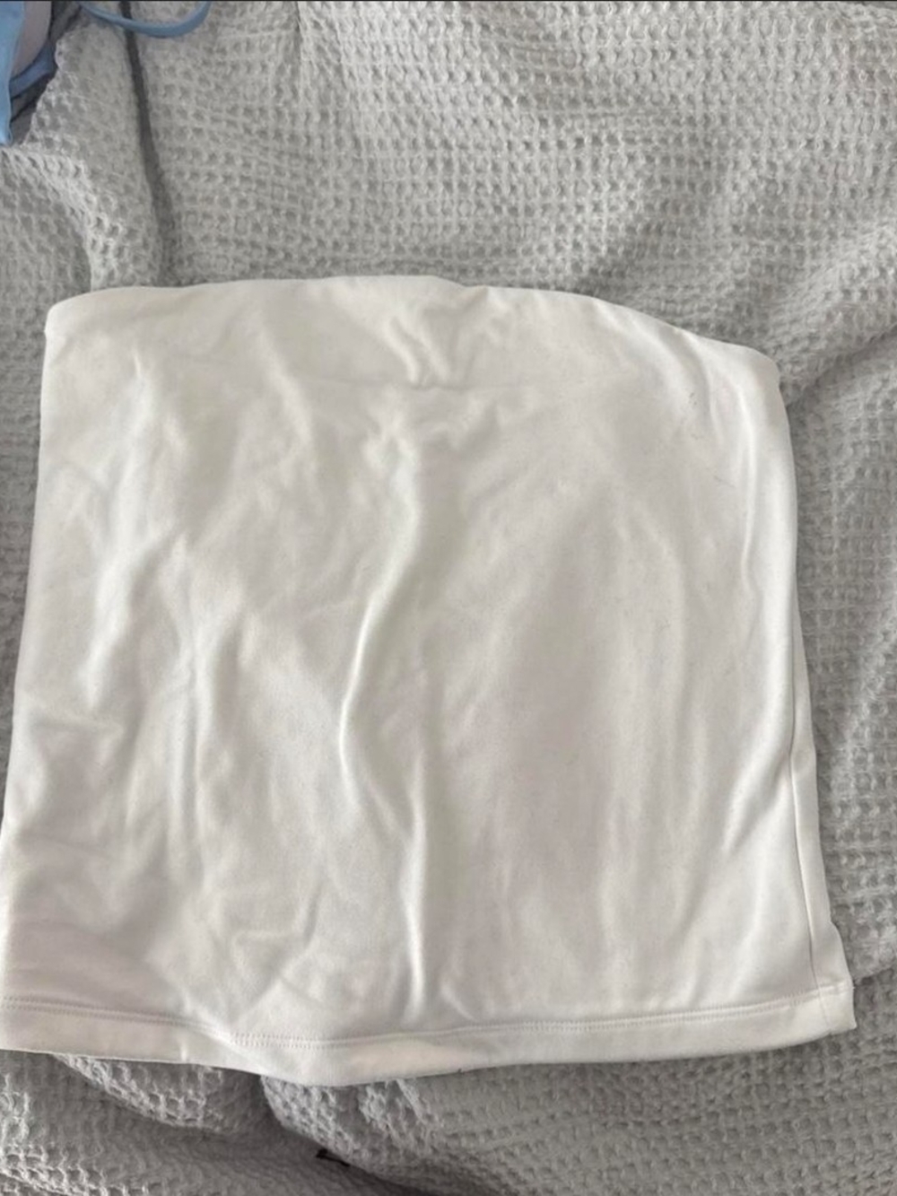 White Strapless Tube Top